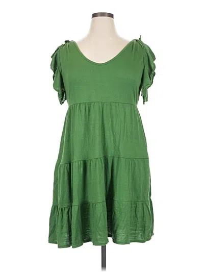 Pre-owned Max Studio Casual Dress In Green