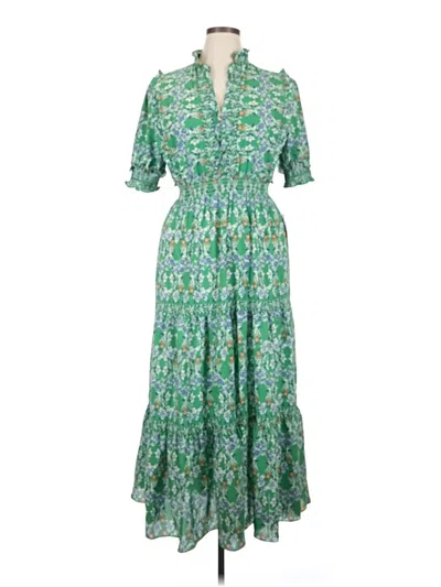 Max Studio Casual Dress In Green
