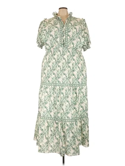 Max Studio Casual Dress In Green