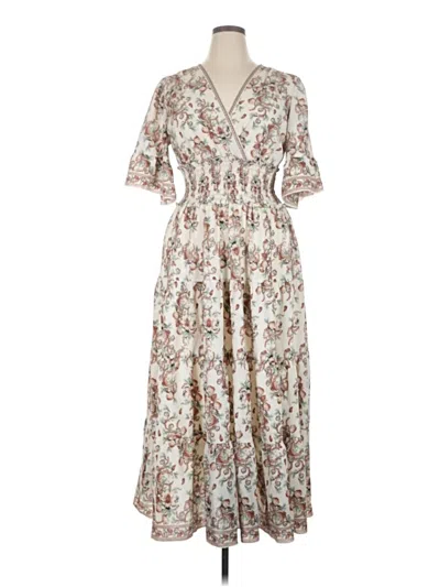 Pre-owned Max Studio Casual Dress In Ivory