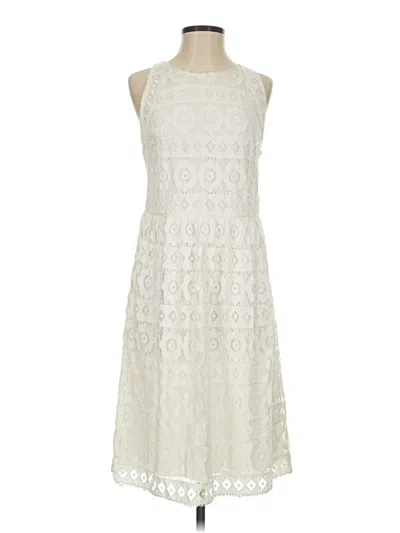 Pre-owned Max Studio Casual Dress In Ivory