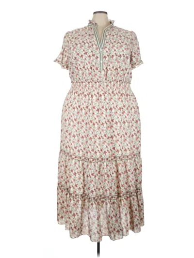 Pre-owned Max Studio Casual Dress In Ivory