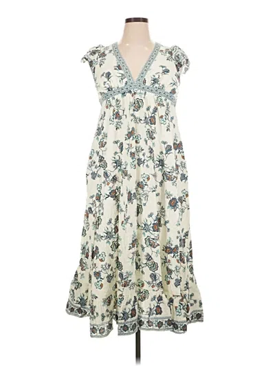 Pre-owned Max Studio Casual Dress In Ivory