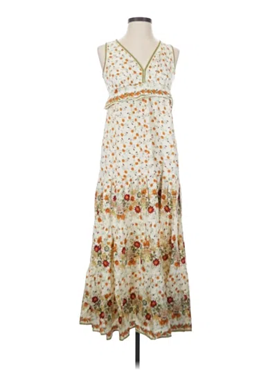 Pre-owned Max Studio Casual Dress In Ivory