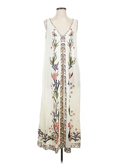 Pre-owned Max Studio Casual Dress In Ivory