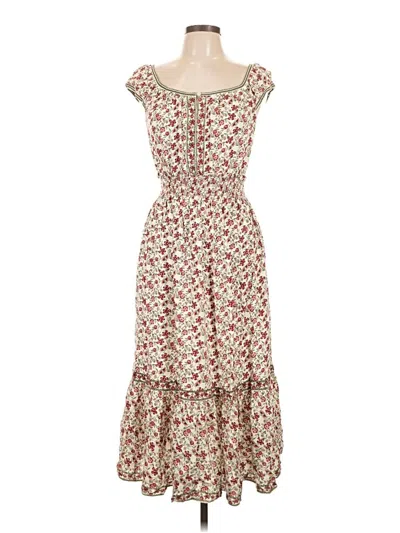 Pre-owned Max Studio Casual Dress In Ivory