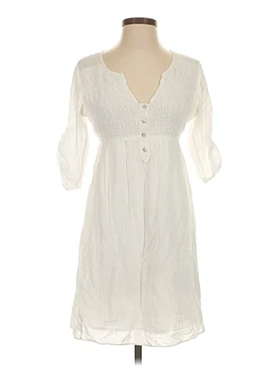 Pre-owned Max Studio Casual Dress In Ivory