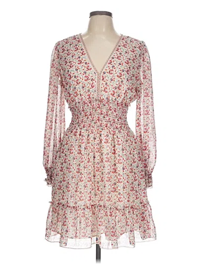 Pre-owned Max Studio Casual Dress In Ivory