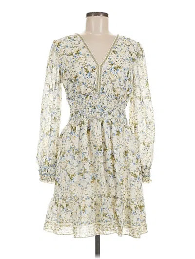 Pre-owned Max Studio Casual Dress In Ivory