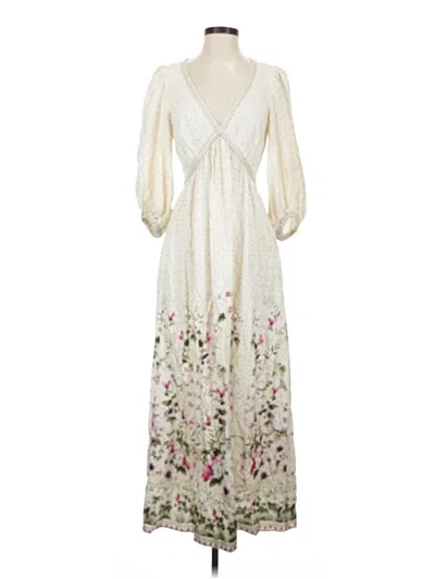 Pre-owned Max Studio Casual Dress In Ivory