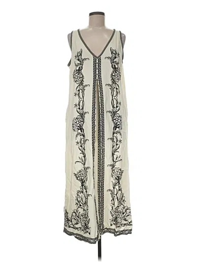 Pre-owned Max Studio Casual Dress In Ivory
