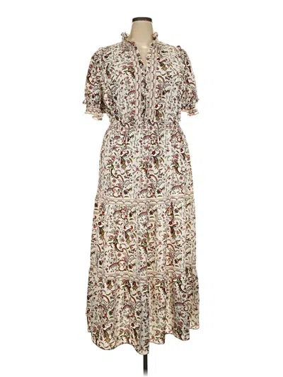 Pre-owned Max Studio Casual Dress In Ivory