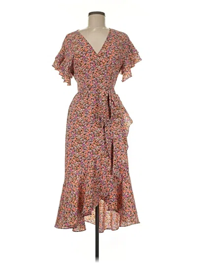 Pre-owned Max Studio Casual Dress In Orange