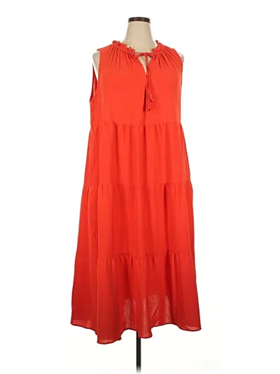 Max Studio Casual Dress In Orange