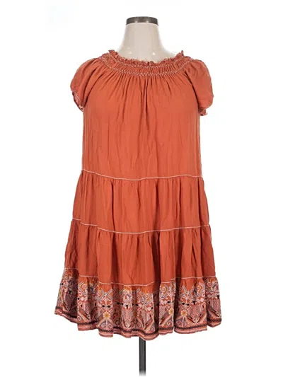 Pre-owned Max Studio Casual Dress In Orange
