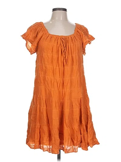 Pre-owned Max Studio Casual Dress In Orange