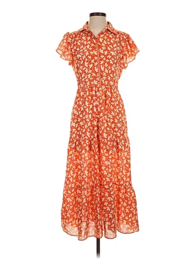Pre-owned Max Studio Casual Dress In Orange