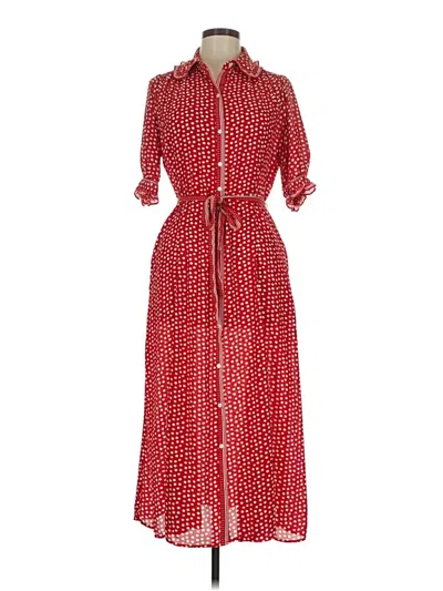 Pre-owned Max Studio Casual Dress In Red