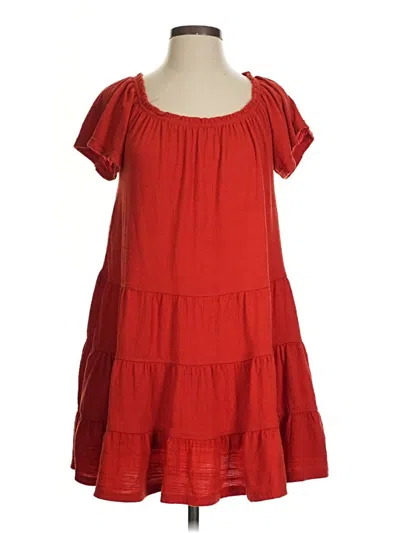 Pre-owned Max Studio Casual Dress In Red