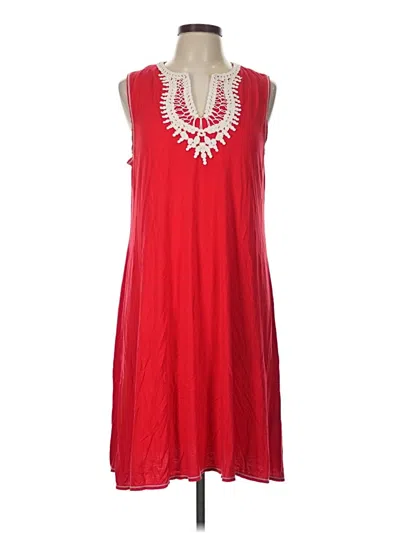 Pre-owned Max Studio Casual Dress In Red