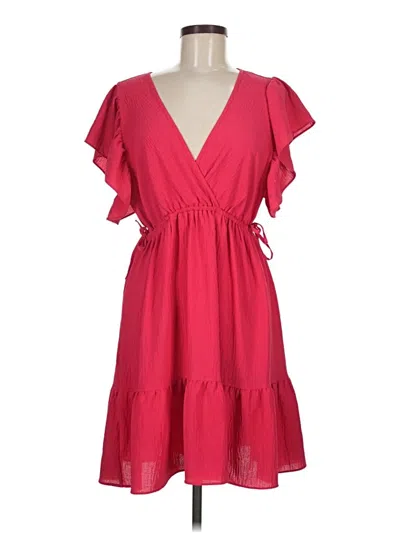 Pre-owned Max Studio Casual Dress In Red