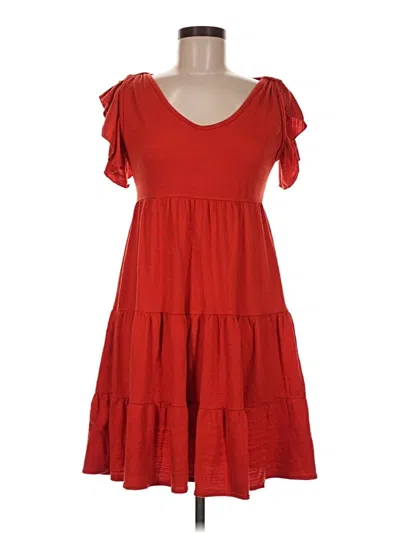 Pre-owned Max Studio Casual Dress In Red