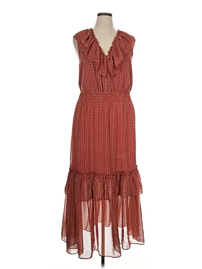 Pre-owned Max Studio Casual Dress In Red