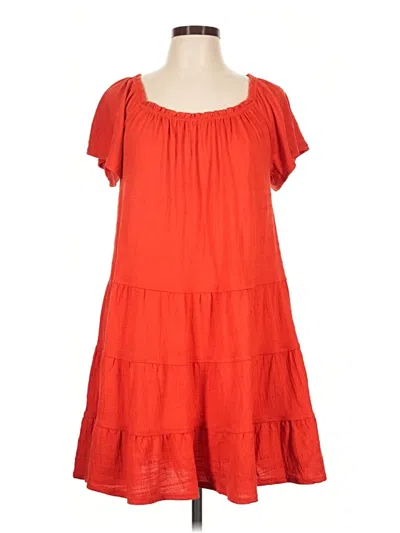 Pre-owned Max Studio Casual Dress In Red