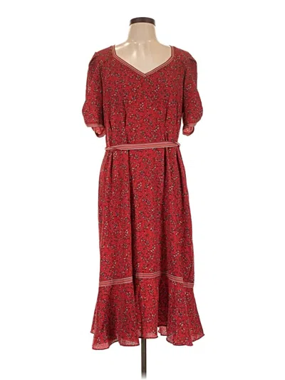 Pre-owned Max Studio Casual Dress In Red