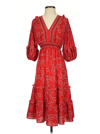 Pre-owned Max Studio Casual Dress In Red