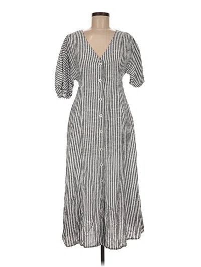 Pre-owned Max Studio Casual Dress In Silver