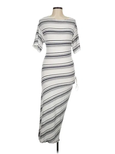 Pre-owned Max Studio Casual Dress In Silver