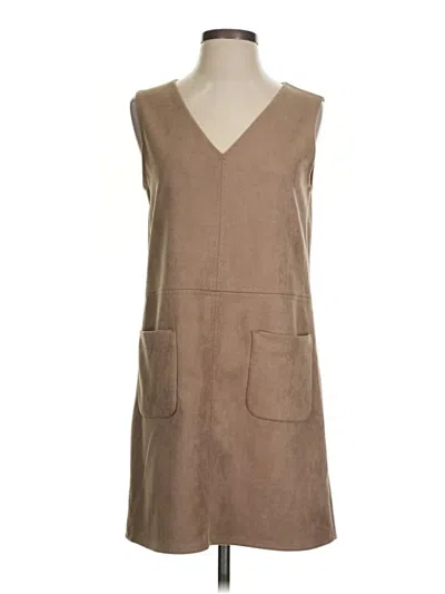 Pre-owned Max Studio Casual Dress In Tan
