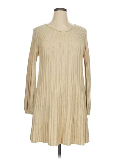 Pre-owned Max Studio Casual Dress In Tan