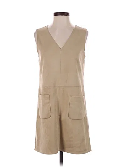 Pre-owned Max Studio Casual Dress In Tan