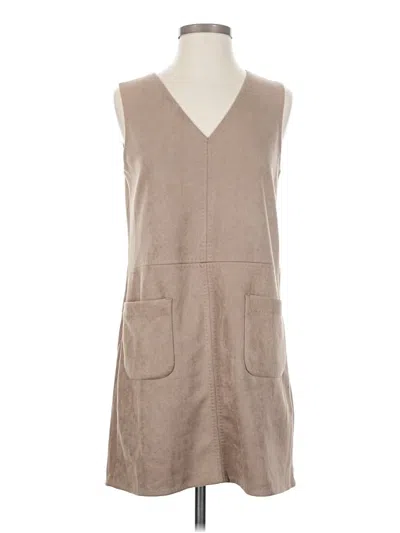Pre-owned Max Studio Casual Dress In Tan