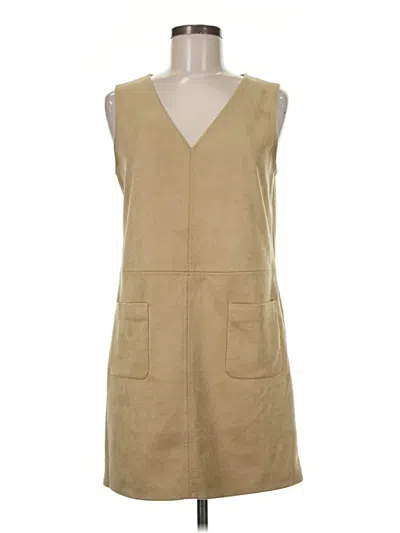 Pre-owned Max Studio Casual Dress In Tan