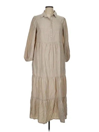 Pre-owned Max Studio Casual Dress In Tan