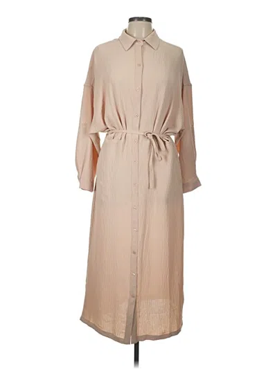 Pre-owned Max Studio Casual Dress In Tan