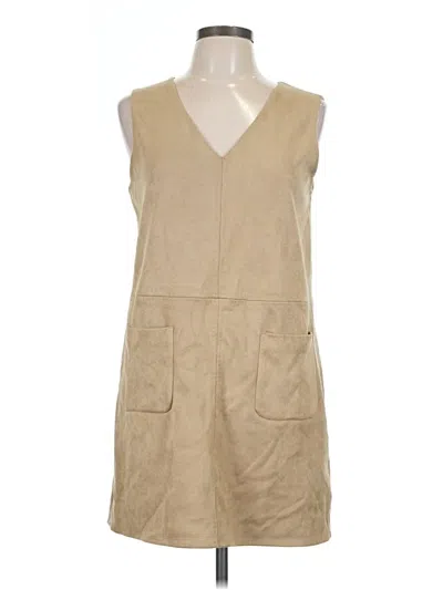 Pre-owned Max Studio Casual Dress In Tan