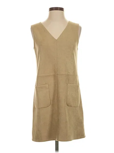 Pre-owned Max Studio Casual Dress In Tan