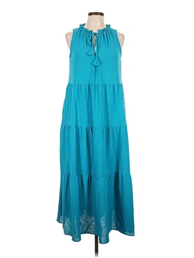 Pre-owned Max Studio Casual Dress In Teal