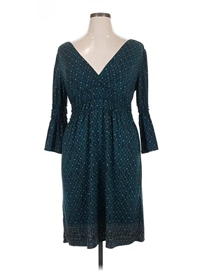 Pre-owned Max Studio Casual Dress In Teal