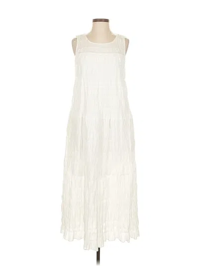 Pre-owned Max Studio Casual Dress In White