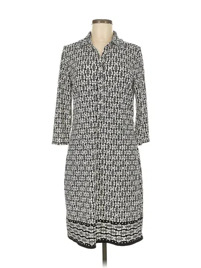 Pre-owned Max Studio Casual Dress In White