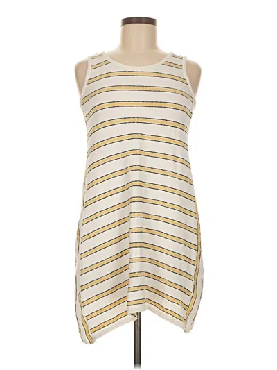 Pre-owned Max Studio Casual Dress In White