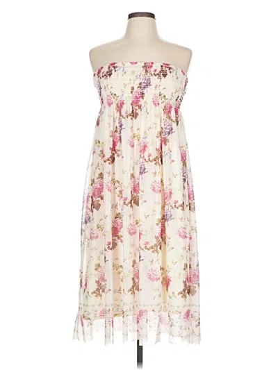 Pre-owned Max Studio Casual Dress In White