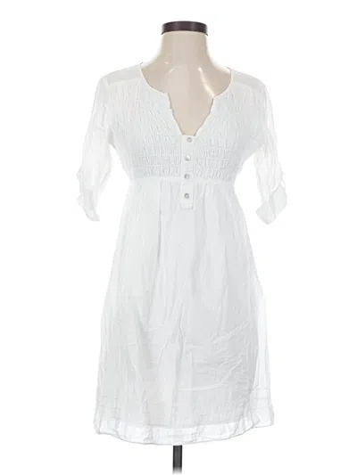 Pre-owned Max Studio Casual Dress In White