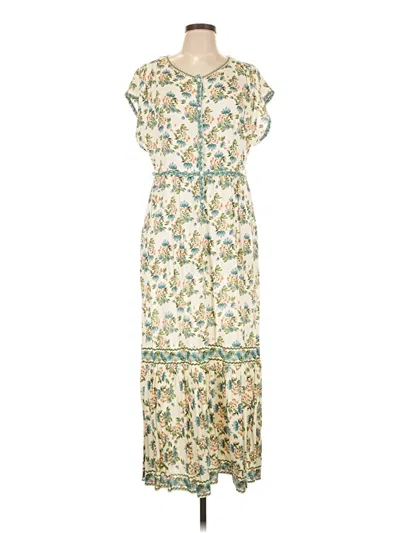 Pre-owned Max Studio Casual Dress In White