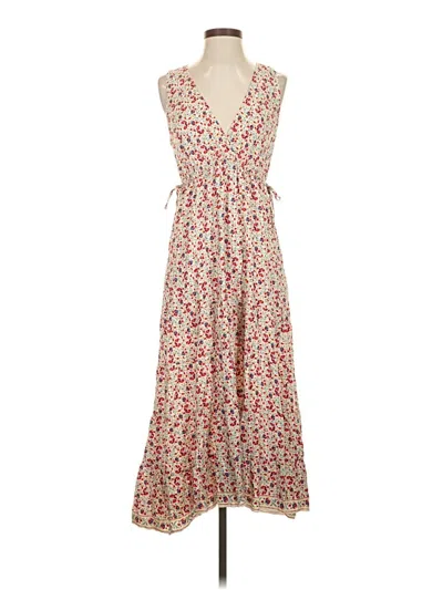 Pre-owned Max Studio Casual Dress In White